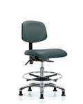 GSS45332 | Vinyl Chair Chrome Medium Bench Height with Chrome