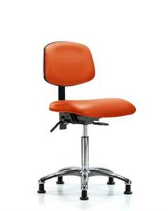 GSS45353 | Vinyl Chair Chrome Medium Bench Height with Statio