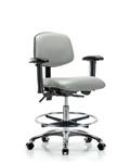 GSS45365 | Vinyl Chair Chrome Medium Bench Height with Adjust