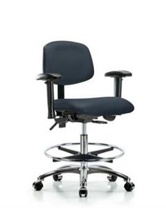 GSS45361 | Vinyl Chair Chrome Medium Bench Height with Adjust