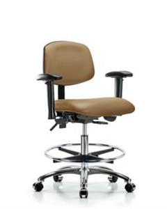 GSS45364 | Vinyl Chair Chrome Medium Bench Height with Adjust