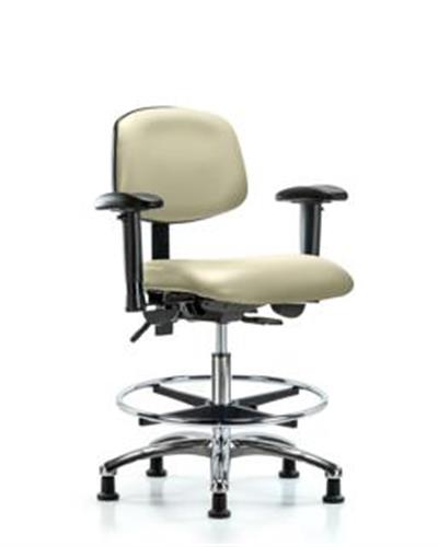 GSS45372 | Vinyl Chair Chrome Medium Bench Height with Adjust