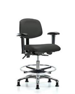 GSS45369 | Vinyl Chair Chrome Medium Bench Height with Adjust