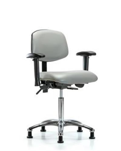 GSS45392 | Vinyl Chair Chrome Medium Bench Height with Adjust