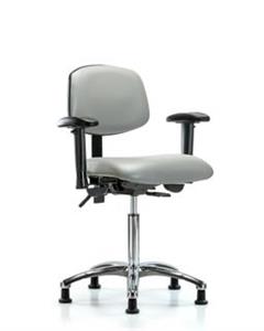 GSS45392 | Vinyl Chair Chrome Medium Bench Height with Adjust