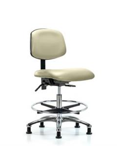 GSS45408 | Vinyl Chair Chrome Medium Bench Height with Seat T
