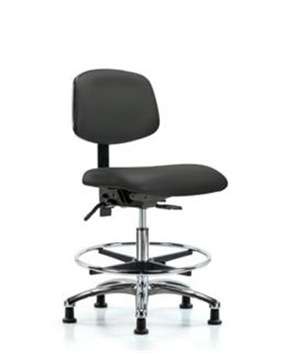 GSS45405 | Vinyl Chair Chrome Medium Bench Height with Seat T