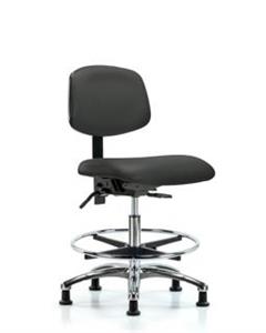 GSS45405 | Vinyl Chair Chrome Medium Bench Height with Seat T