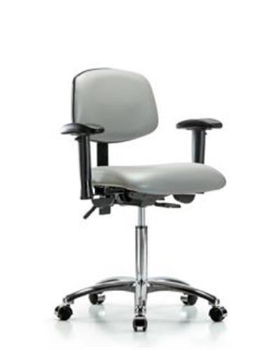 GSS45419 | Vinyl Chair Chrome Medium Bench Height with Seat T