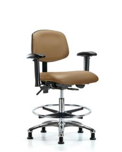 GSS45445 | Vinyl Chair Chrome Medium Bench Height with Seat T