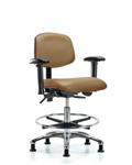 GSS45445 | Vinyl Chair Chrome Medium Bench Height with Seat T