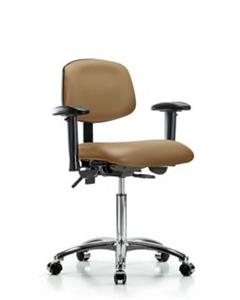 GSS45454 | Vinyl Chair Chrome Medium Bench Height with Seat T