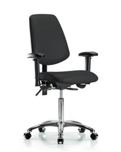 GSS45591 | Vinyl Chair Chrome Medium Bench Height with Medium