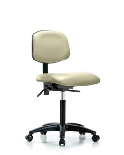 GSS45933 | Vinyl Chair Medium Bench Height with Casters in Bl
