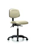 GSS45933 | Vinyl Chair Medium Bench Height with Casters in Bl