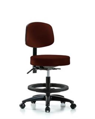 GSS46438 | Vinyl Stool with Back Medium Bench Height with Sea