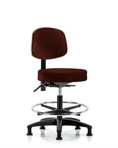 GSS46465 | Vinyl Stool with Back Medium Bench Height with Sea