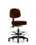 GSS46465 | Vinyl Stool with Back Medium Bench Height with Sea