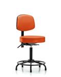 GSS46505 | Vinyl Stool with Back Medium Bench Height with Rou