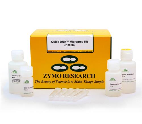 D3020 | Fast and easy Proteinase K-free extraction of ultra-pure total DNA from up to 50 µl of blood or 1 x 10^6 cells.