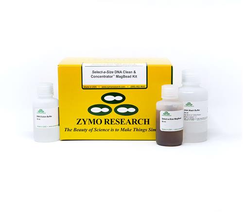 D4084 | Recover a specific size range of ultra-pure DNA fragments from library preps, PCR, and ligations using magnetic beads. 