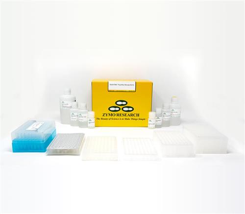 D6011 | Robust high-throughput extraction of ultra-pure total microbial DNA from up 100 mg of feces or 135 mg of soil. 
