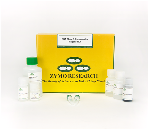 R1081 | The RNA Clean & Concentrator kits are RNA clean up kits that provide a simple and reliable method for the rapid preparation of high-quality NGS and RT-qPCR-ready, DNA-free RNA.